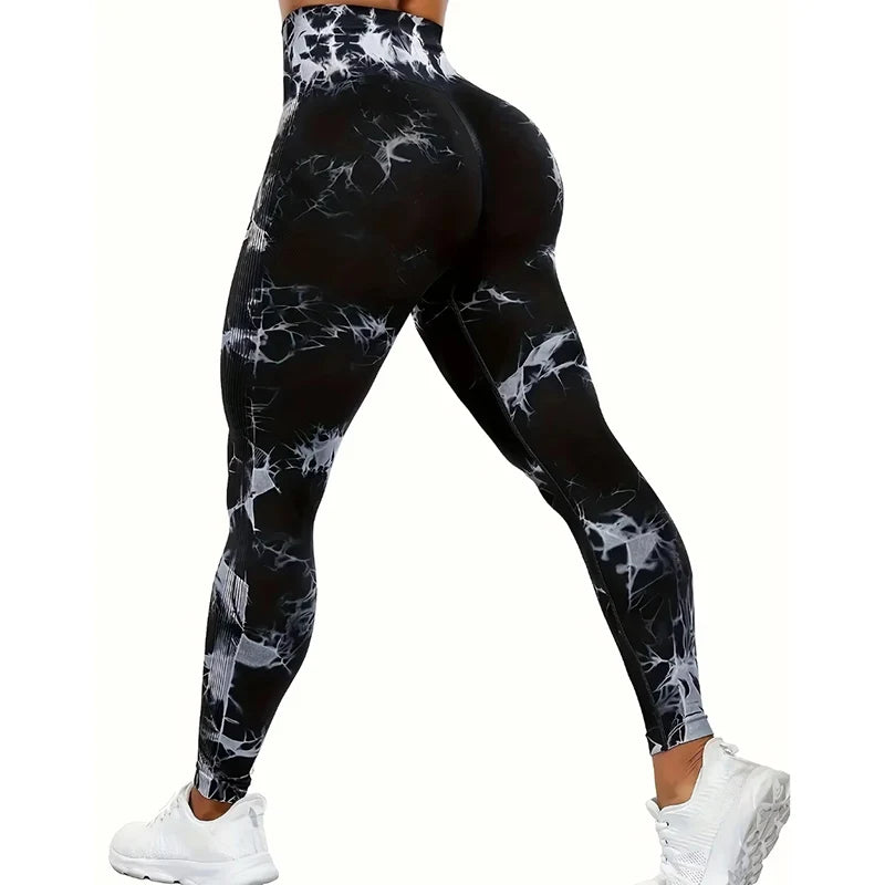 Leggings deportivos para mujer, sin costuras, cintura alta y efecto push up