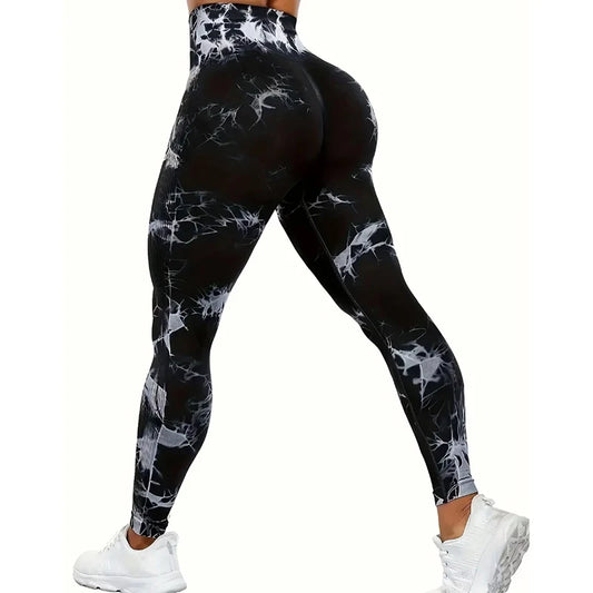 Leggings deportivos para mujer, sin costuras, cintura alta y efecto push up