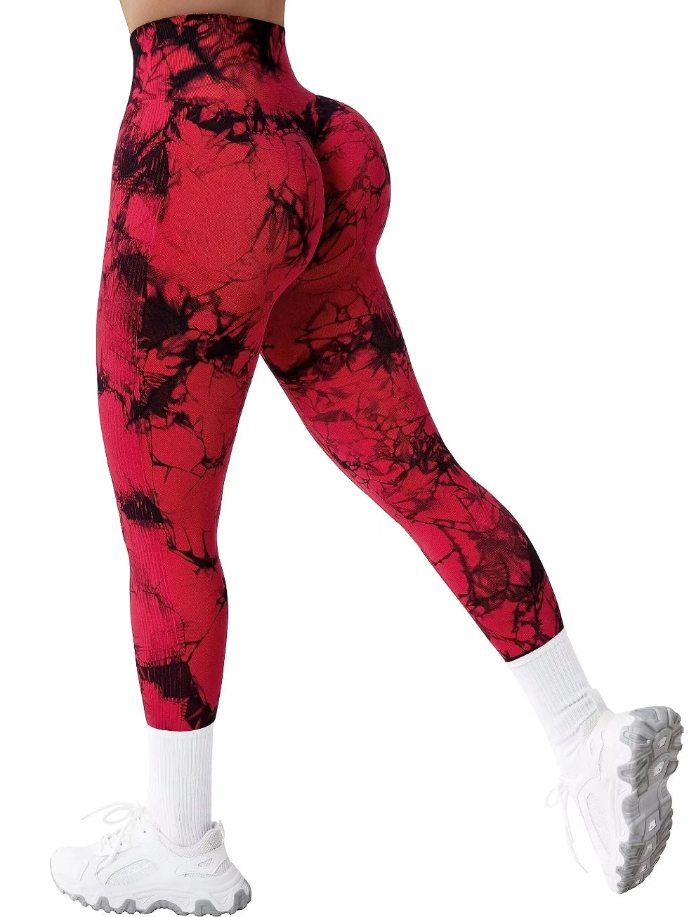 Leggings deportivos para mujer, sin costuras, cintura alta y efecto push up